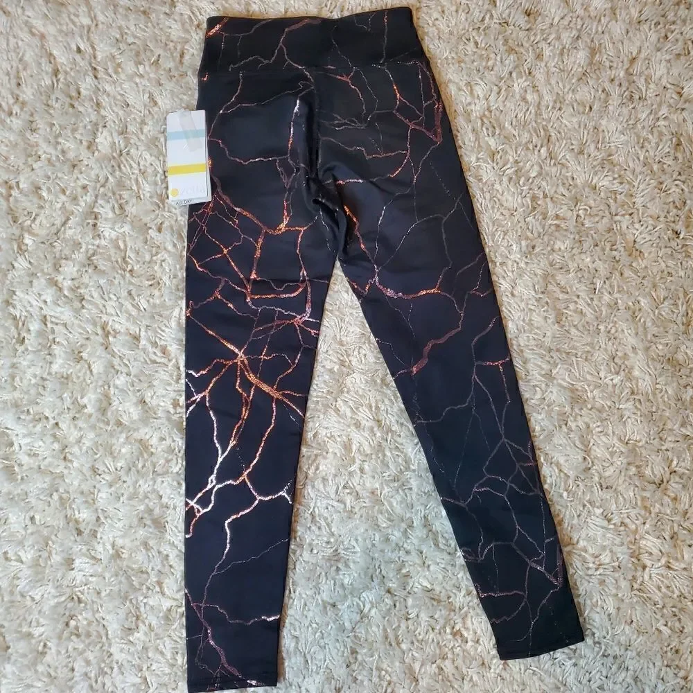ZELLA Black Glisten Leggings - Sz. Small (7-8)